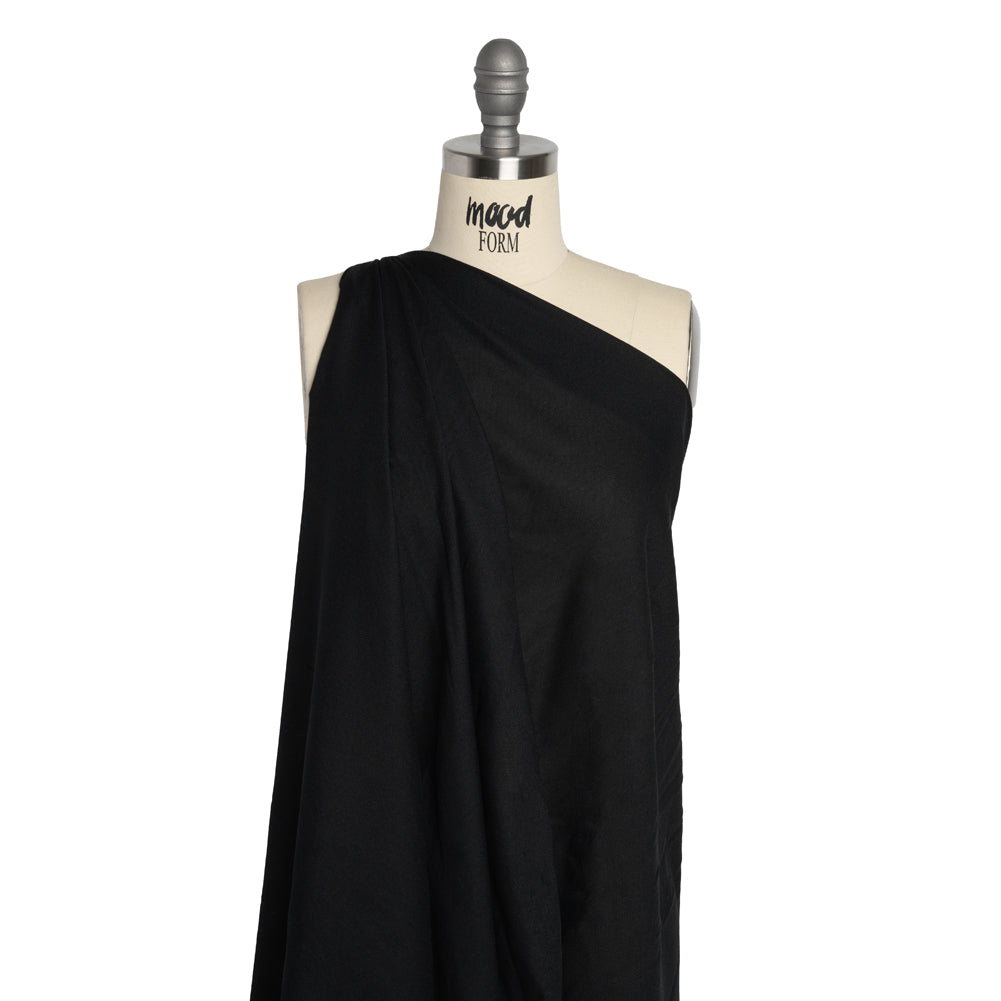 Soft Woven Fusible Interlining Single Side by Alice and Olivia - Black - Made in America Drape