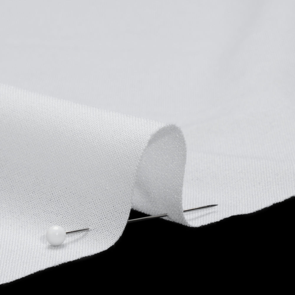 Heavy Woven Fusible Interlining Single Side by Alice and Olivia - White - Made in America Detail