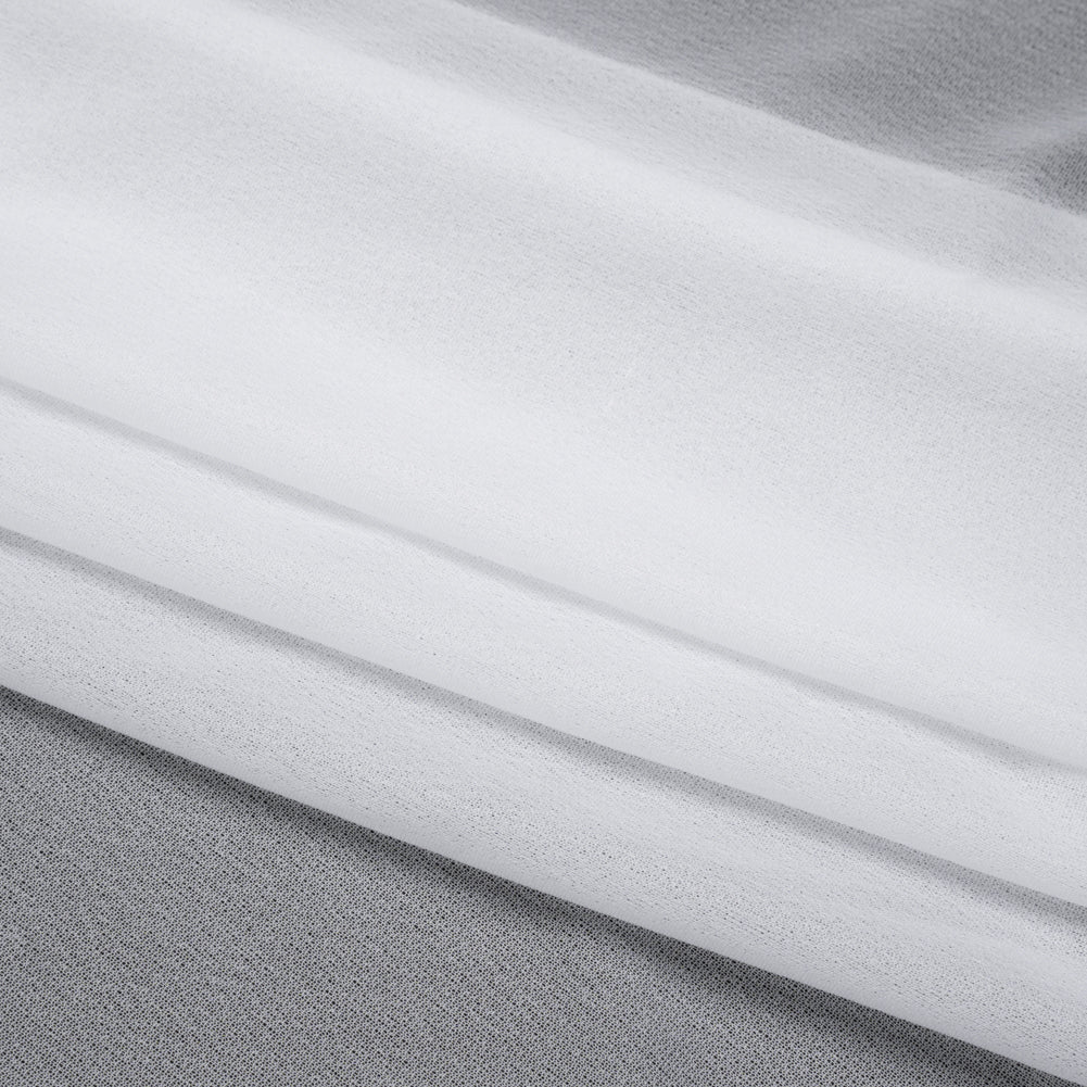 Lightweight Knit Fusible Interlining Single Side - White Folded