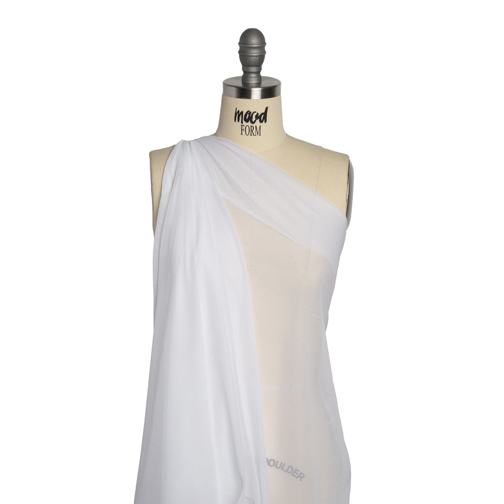 Lightweight Knit Fusible Interlining Single Side - White Drape