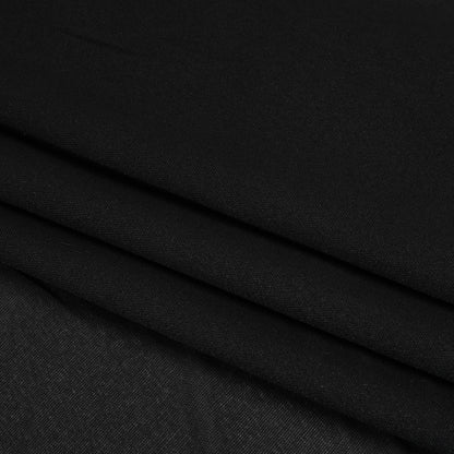 Woven Fusible Interlining Single Side by Alice and Olivia - Black - Made in America Folded