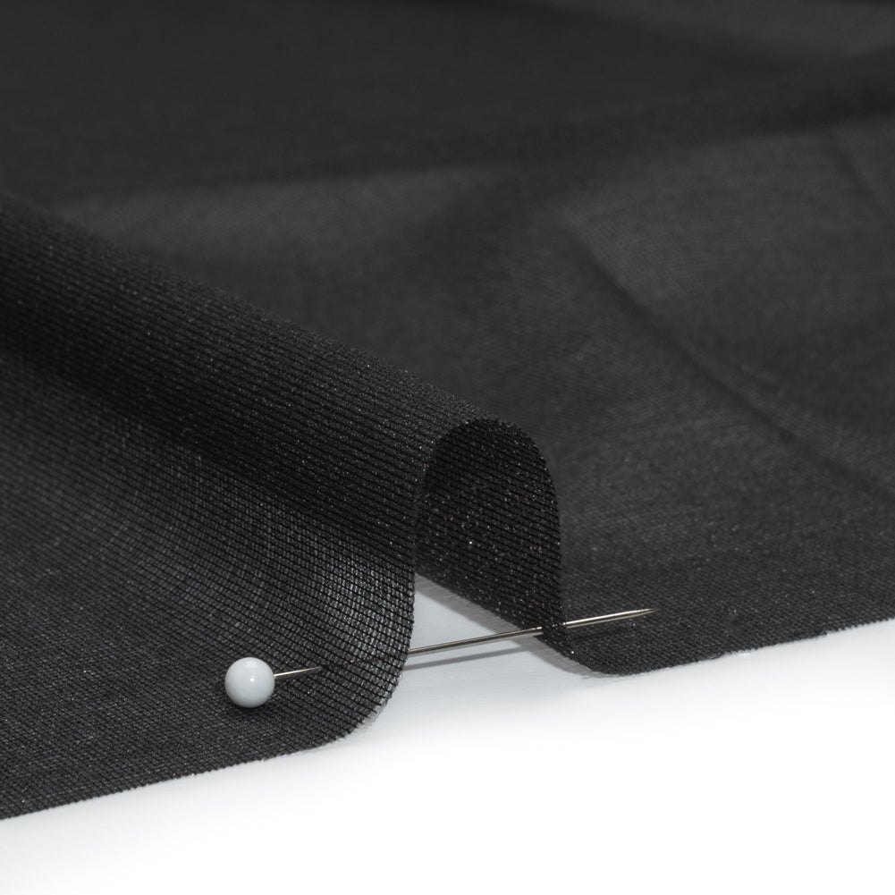 Lightweight Woven Fusible Interlining Single Side by Helmut Lang - Black - Made in America Detail