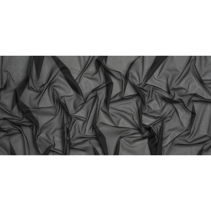 Lightweight Woven Fusible Interlining Single Side by Helmut Lang - Black - Made in America Full