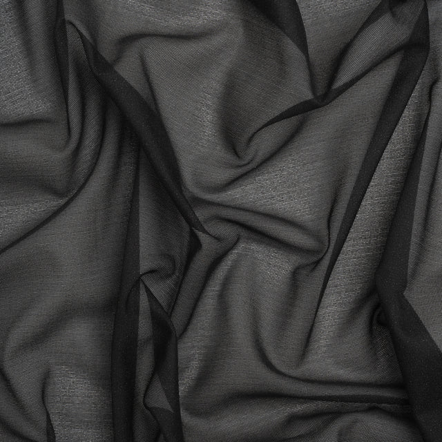 Lightweight Woven Fusible Interlining Single Side by Helmut Lang - Black - Made in America