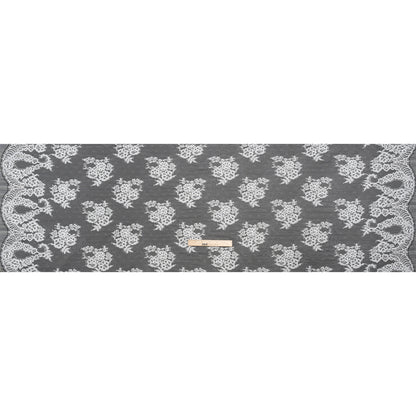 Re-Embroidered Lace - White Floral Bouquet