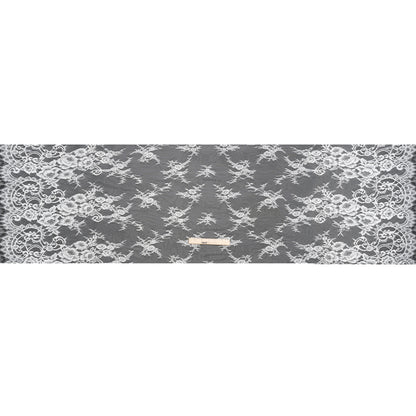 Chantilly Lace - White Floral and Swirl Borders