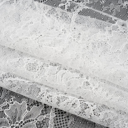 Chantilly Lace - Lustrous White Floral Vines