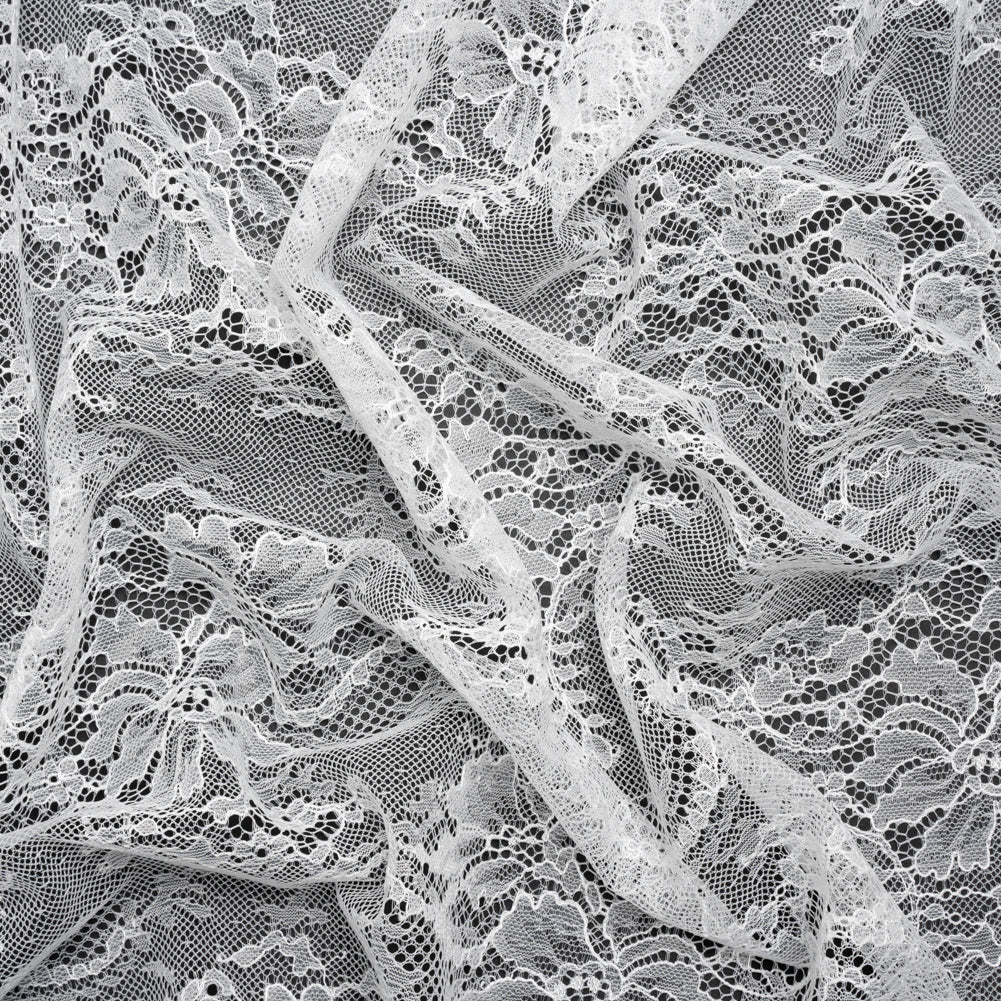 Chantilly Lace - Lustrous White Floral Vines