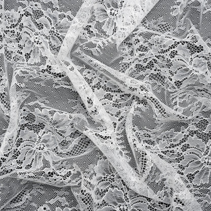 Chantilly Lace - Lustrous White Floral Vines