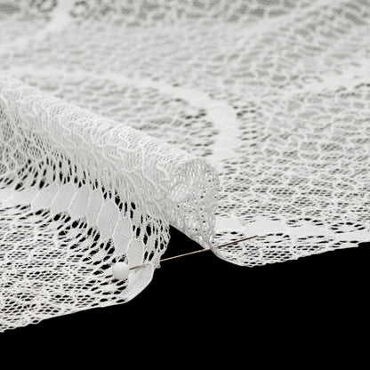 Chantilly Lace - White Floral and Scallops