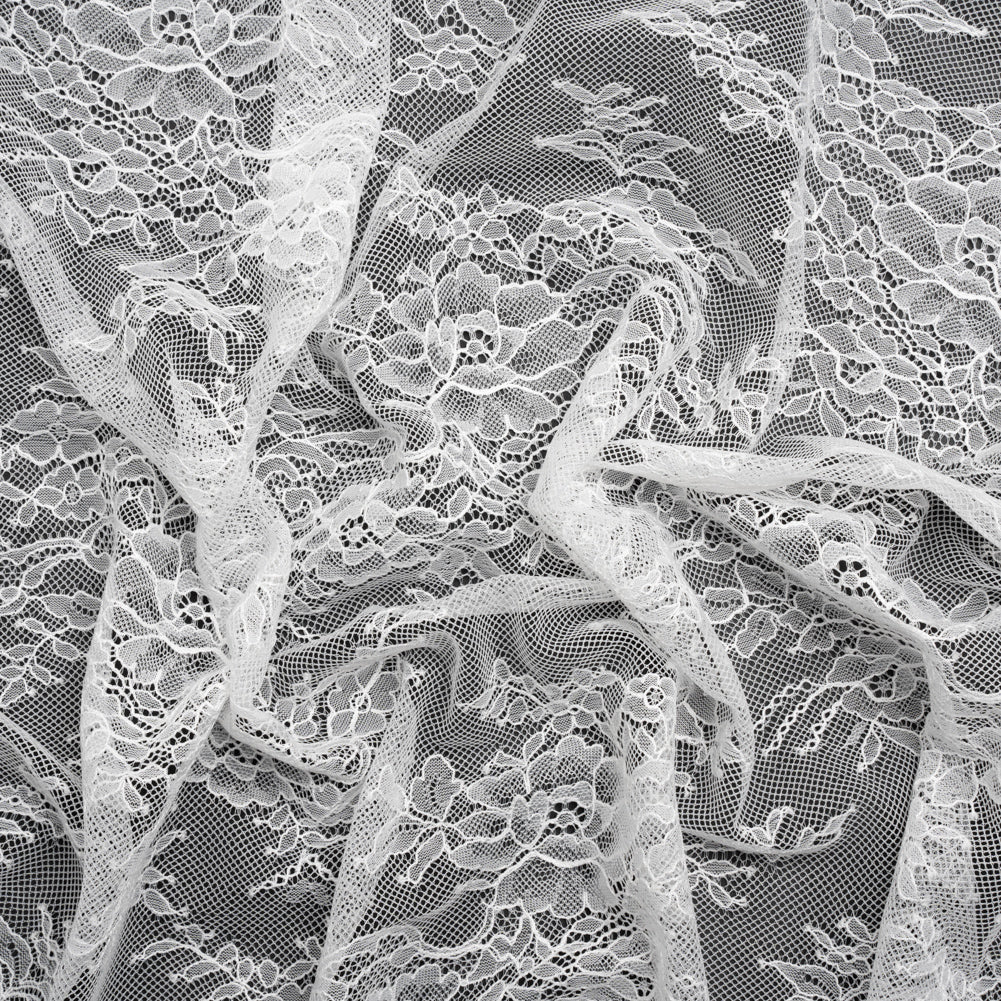 Chantilly Lace - White Flowers on a Net