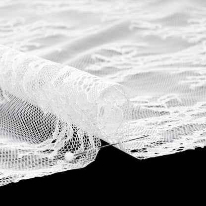 Chantilly Lace - Lustrous White Delicate Florals