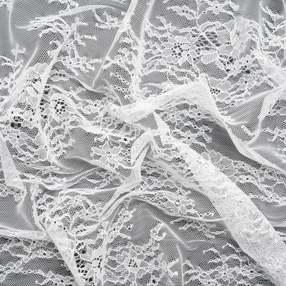 Chantilly Lace - Lustrous White Delicate Florals
