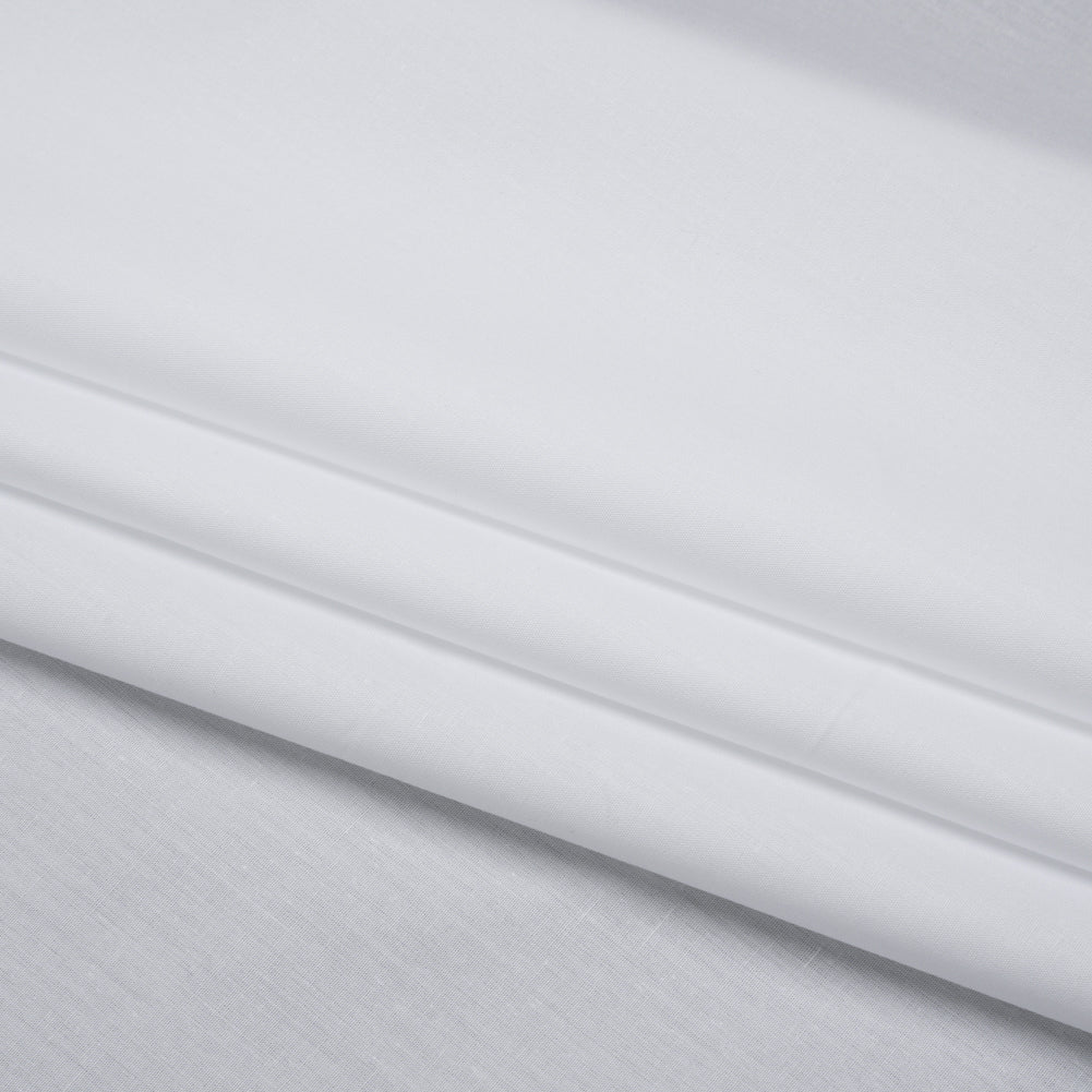 Egyptian Cotton Shirting - White Folded