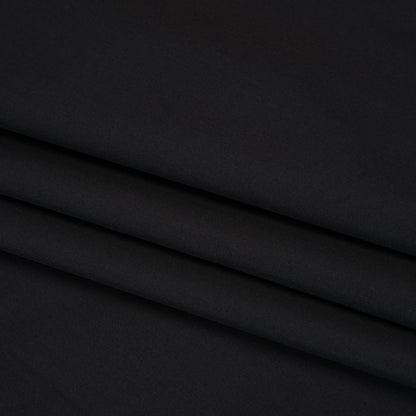 Lightweight Egyptian Cotton Shirting - Black Folded