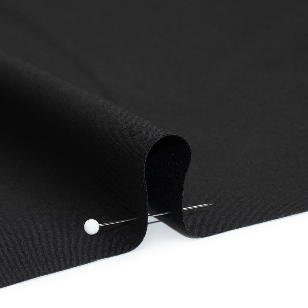 Lightweight Egyptian Cotton Shirting - Black Detail