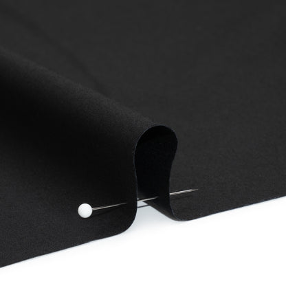 Lightweight Egyptian Cotton Shirting - Black Detail