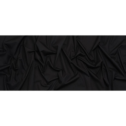 Lightweight Egyptian Cotton Shirting - Black Full