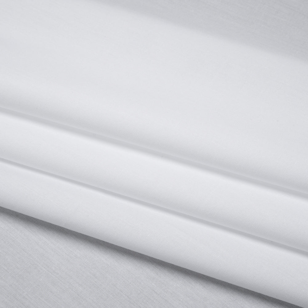 Lightweight Egyptian Cotton Shirting - White Folded