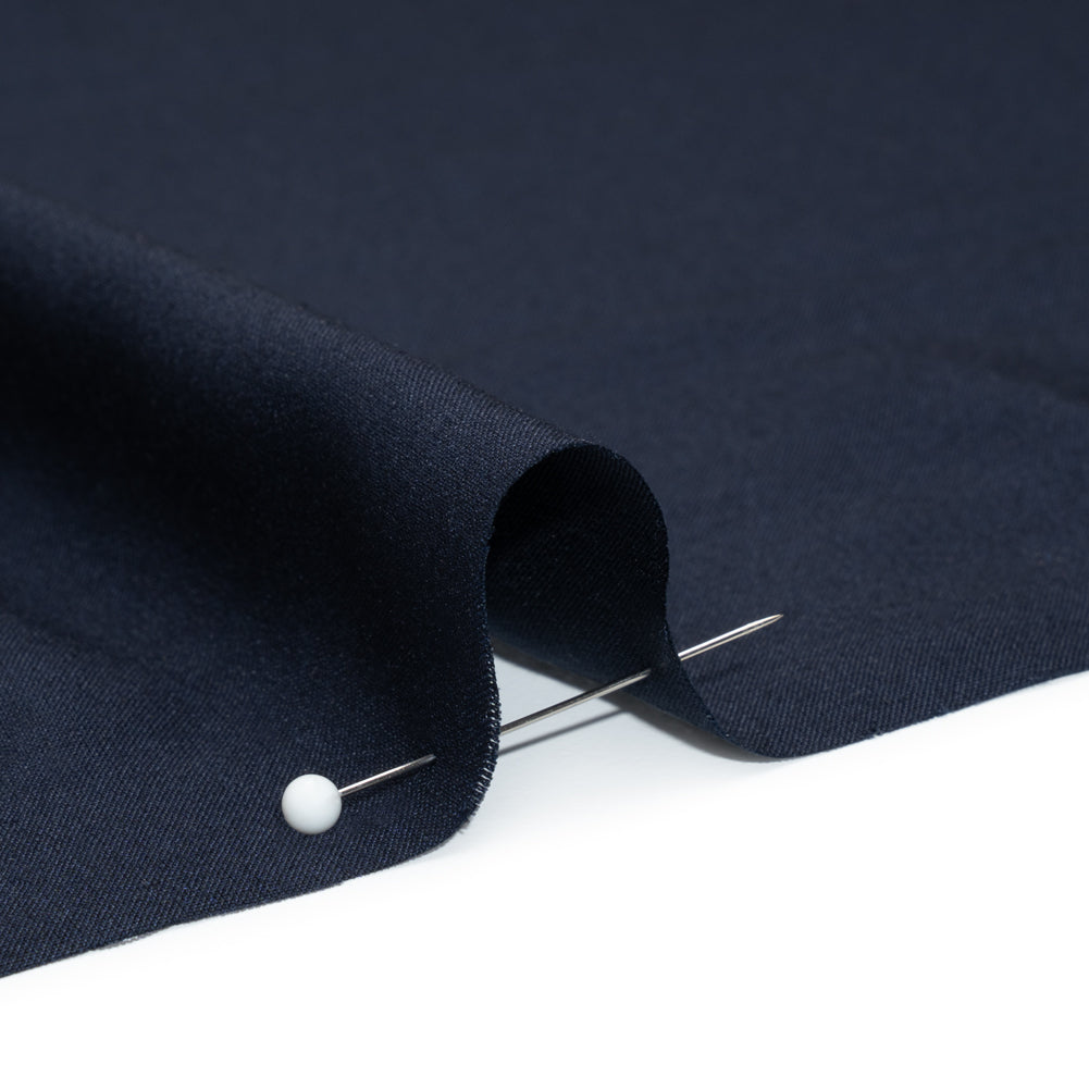 Medium-weight Rayon Batiste - Navy - Loreto Collection Detail