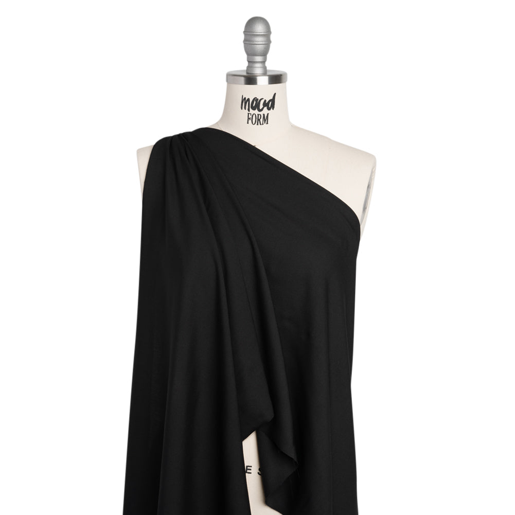 Medium-weight Rayon Batiste - Black - Loreto Collection Drape