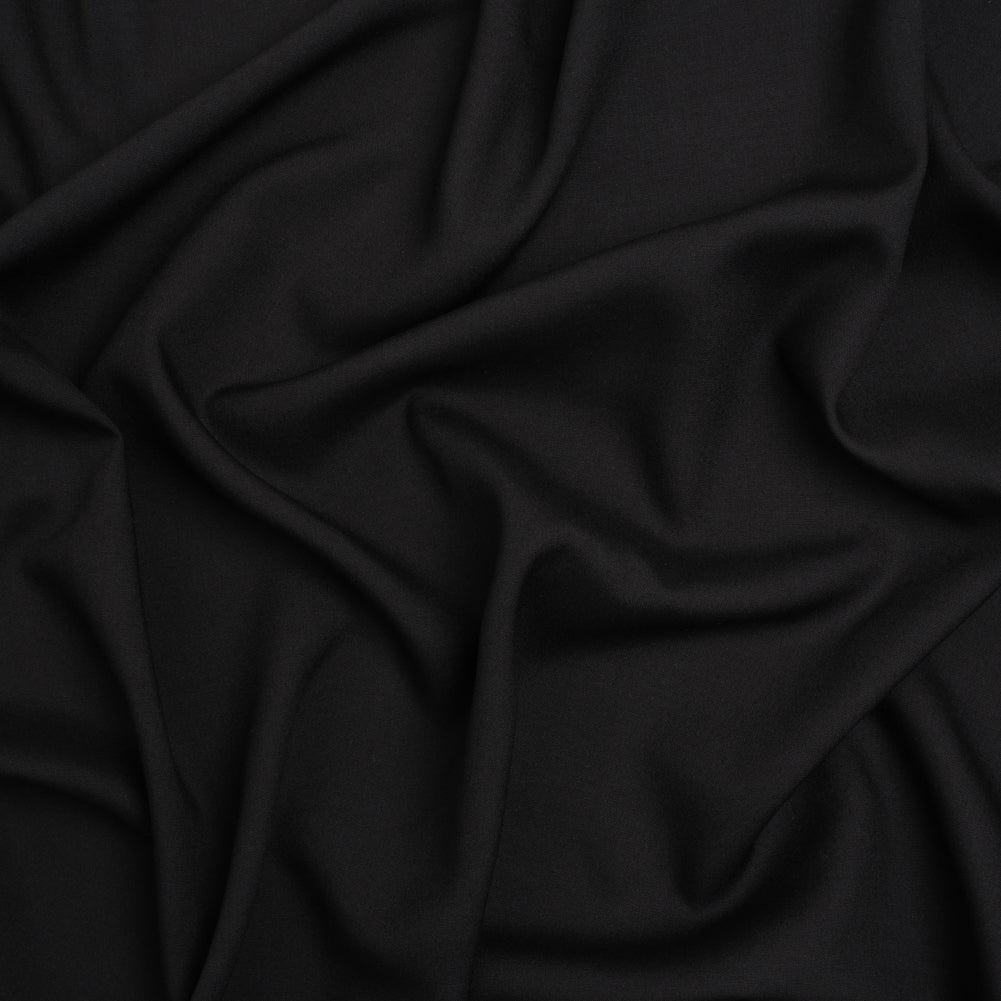 Medium-weight Rayon Batiste - Black - Loreto Collection