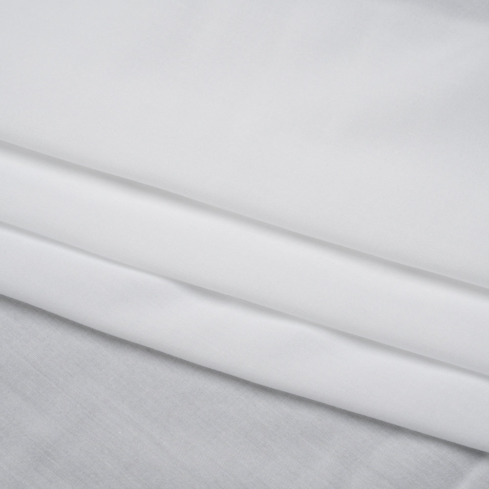 Medium-weight Rayon Batiste - White - Loreto Collection Folded