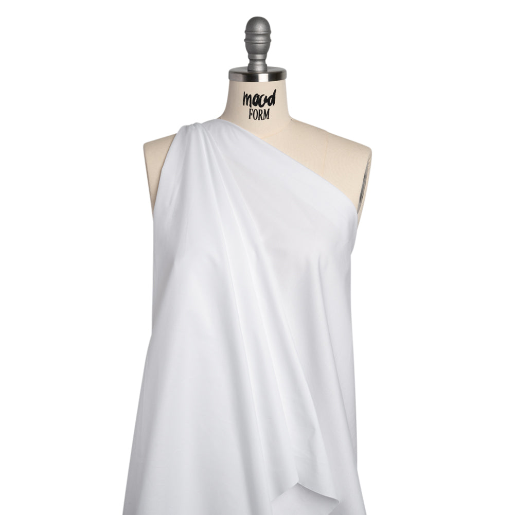 Stretch Cotton Poplin - White - Chancay Collection