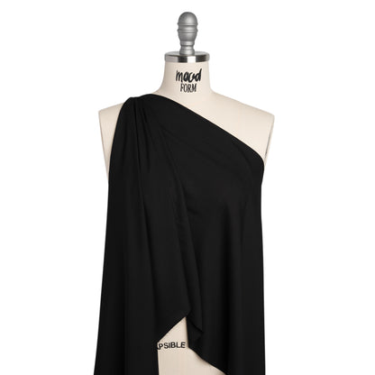 Lightweight Rayon Challis - Black - Baja Collection