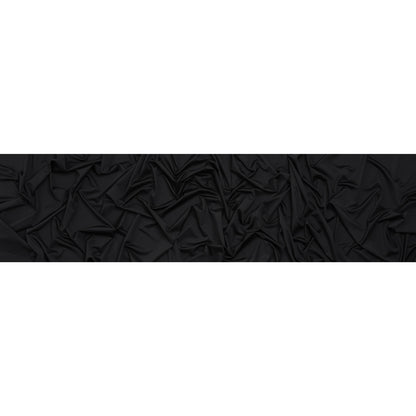 Stretch Recycled Polyester Jersey, Wicking with Odorless Finish - Black Full