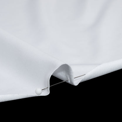 Stretch Recycled Polyester Jersey, Wicking with Odorless Finish - White Detail