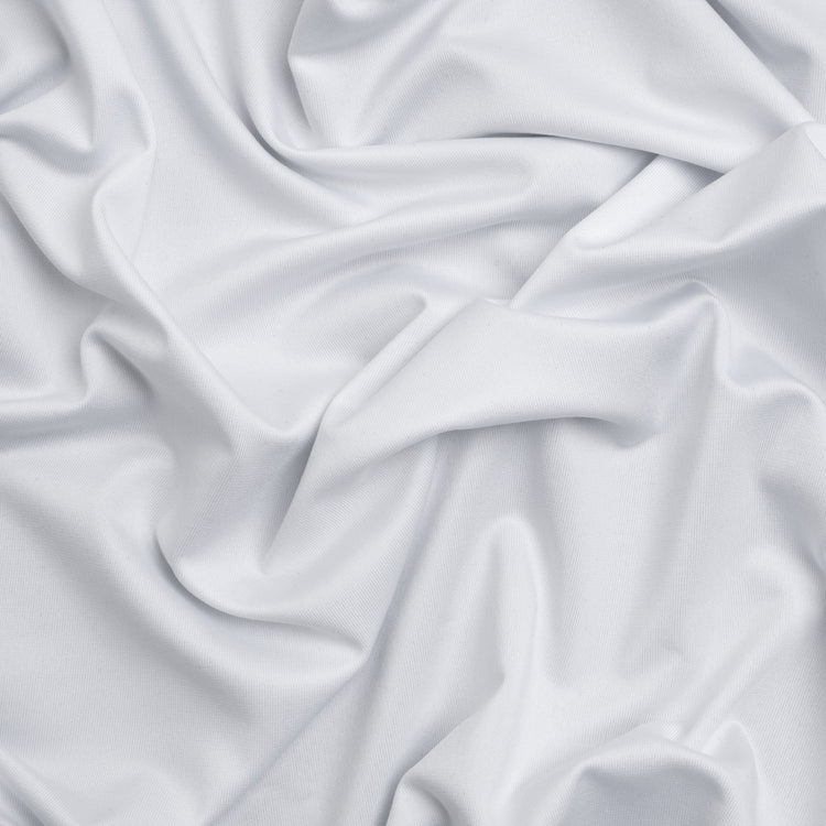 template--26688905969737__main-Stretch Recycled Polyester Jersey, Wicking with Odorless Finish - White