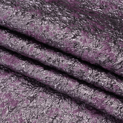 Metallic Luxury Brocade - Purple Abstract