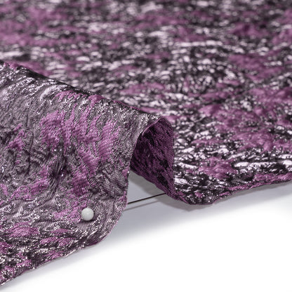 Metallic Luxury Brocade - Purple Abstract