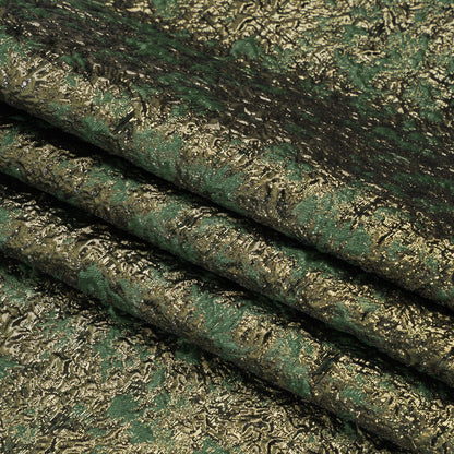Metallic Luxury Brocade - Sage Green and Gold Abstract