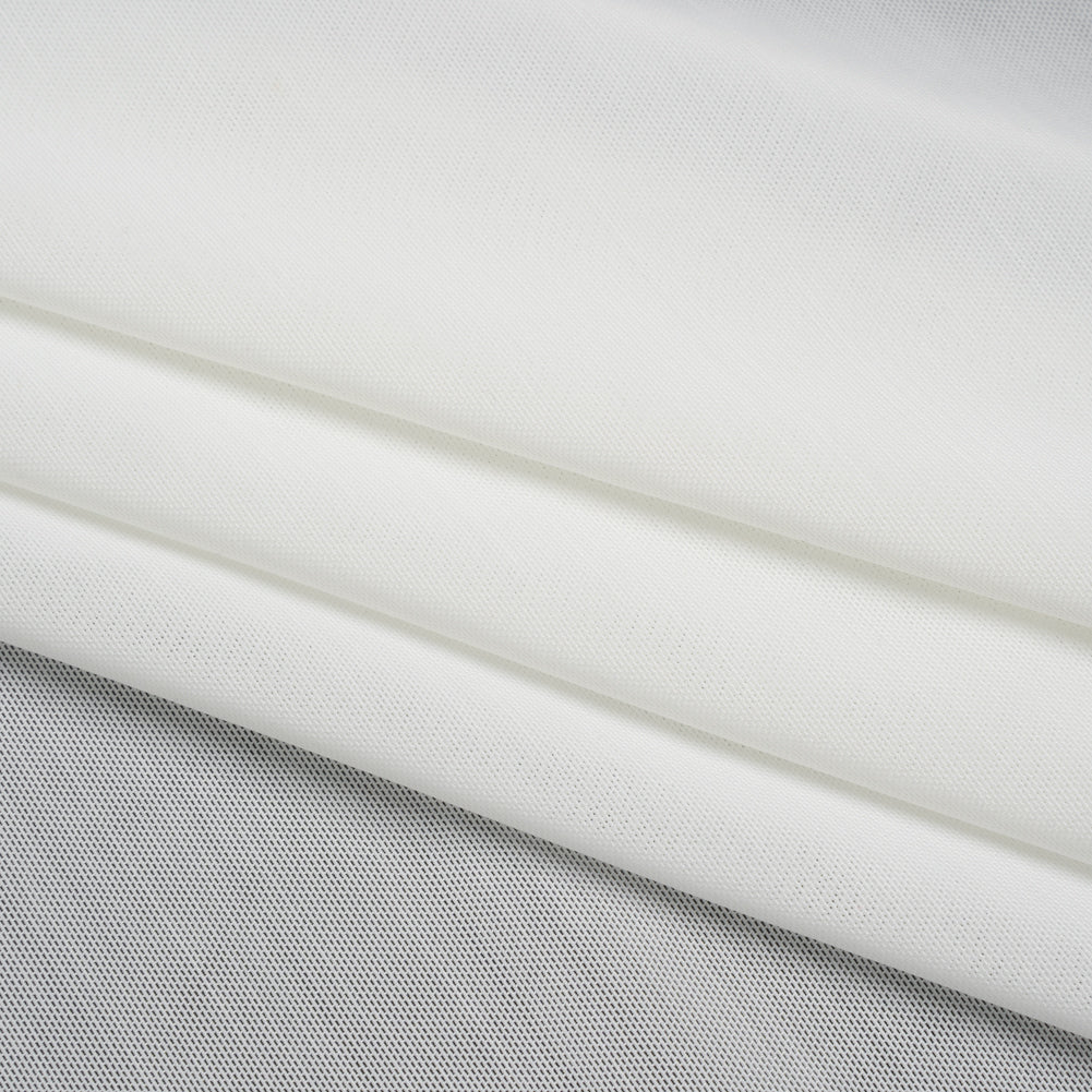 Compression Spandex Mesh - White - Detail