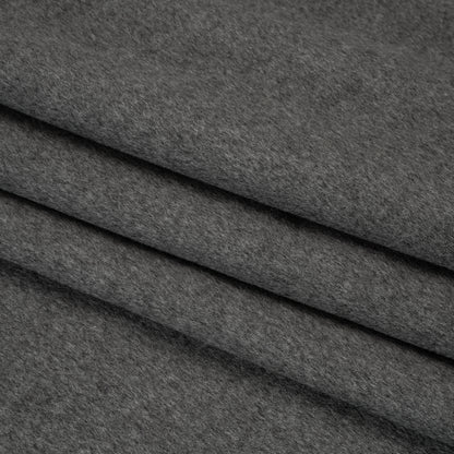 Virgin Wool and Cashmere Double Cloth Coating - Heathered Smoke - Astana Collection