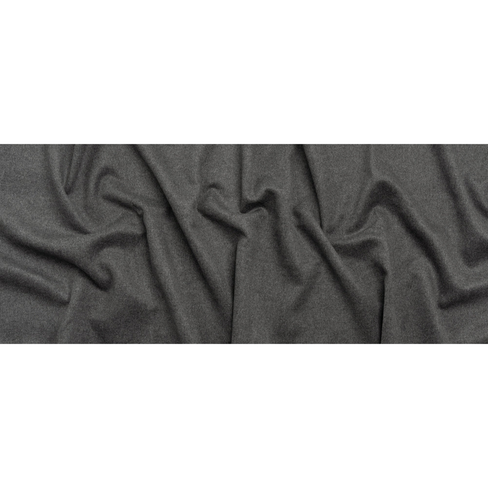 Virgin Wool and Cashmere Double Cloth Coating - Heathered Smoke - Astana Collection