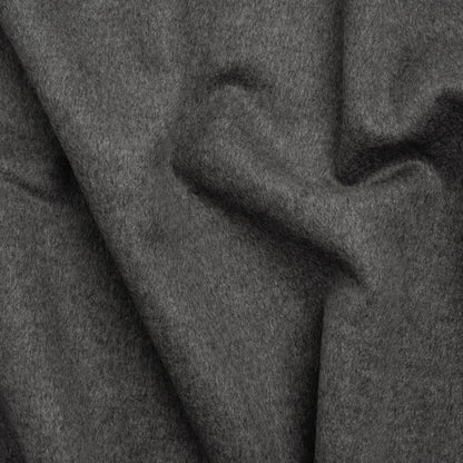 Virgin Wool and Cashmere Double Cloth Coating - Heathered Smoke - Astana Collection