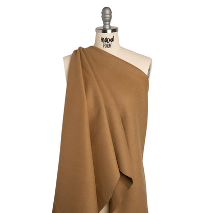 Virgin Wool and Cashmere Double Cloth Coating - Camel - Astana Collection