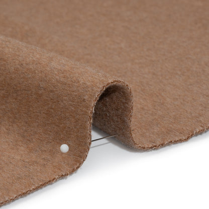 Virgin Wool and Cashmere Double Cloth Coating - Heathered Beige - Astana Collection