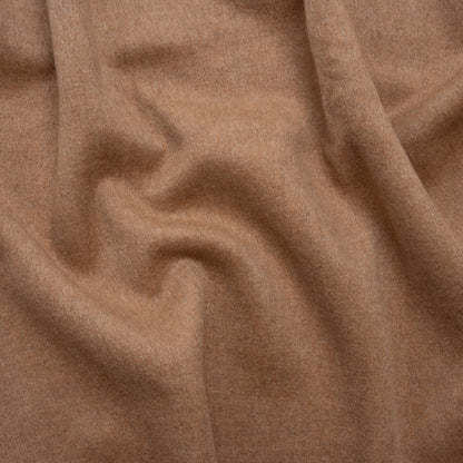 Virgin Wool and Cashmere Double Cloth Coating - Heathered Beige - Astana Collection