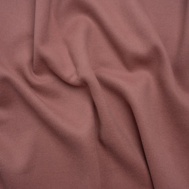 Virgin Wool and Cashmere Double Cloth Coating - Dusty Rose - Astana Collection