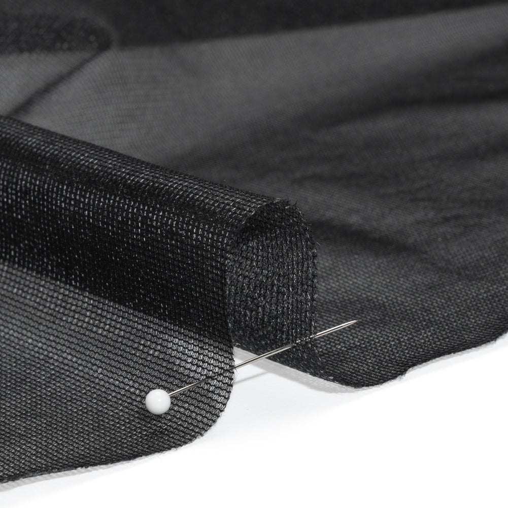 Mesh Fusible Interlining Single Side - Black Detail