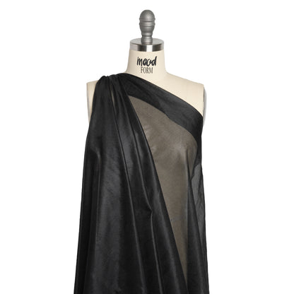 Mesh Fusible Interlining Single Side - Black Drape