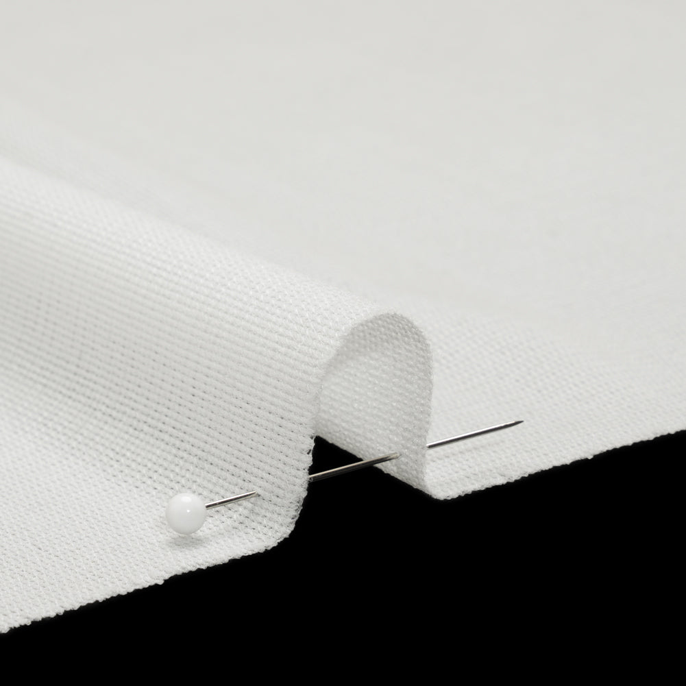 Soft Woven Fusible Interlining by Theory - White Detail