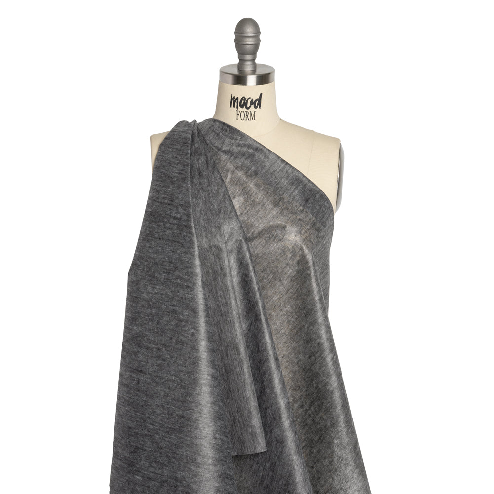 Non-Woven Fusible Interlining, Single Sided by Helmut Lang - Heathered Gray Drape