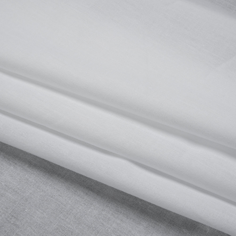 Woven Fusible Cotton Interlining, Single Sided by Helmut Lang - White Folded