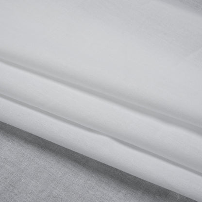 Woven Fusible Cotton Interlining, Single Sided by Helmut Lang - White Folded