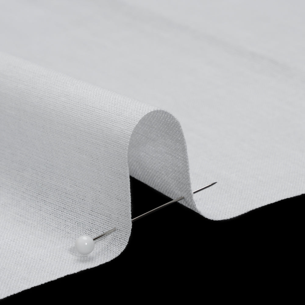 Woven Fusible Cotton Interlining, Single Sided by Helmut Lang - White Detail